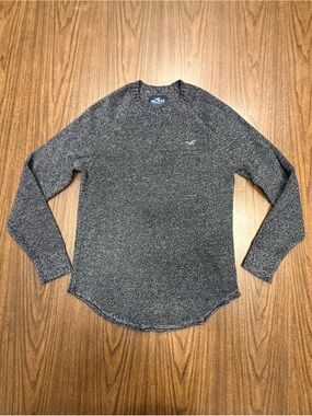 Hollister Charcoal Marled Knit Crew Men’s Sweater New without Tags Size Medium